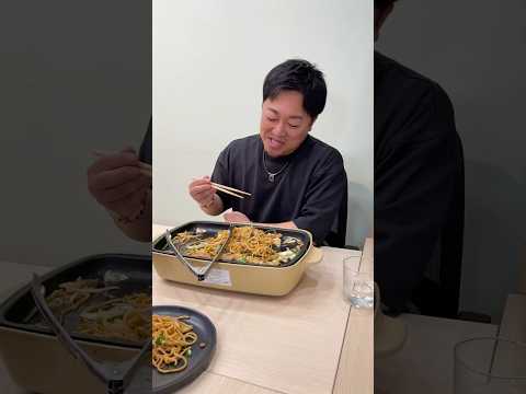 【屋台】会社で鉄板ホルモン焼きそば！