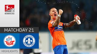 Power-Freekick Releases D98! | Hansa Rostock — Darmstadt 98 0-1 | All Goals | MD 21 – Bundesliga 2