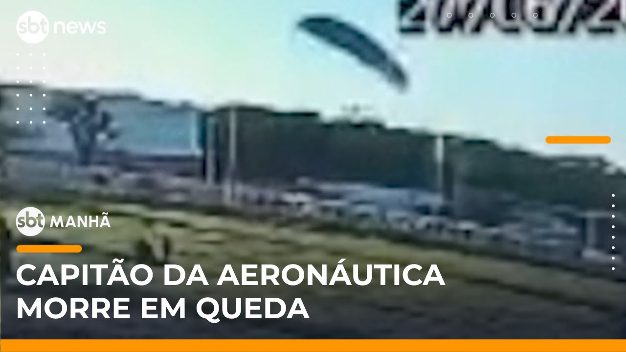 Capitão da Aeronáutica morre em queda de parapente em Goiás | SBTManhã