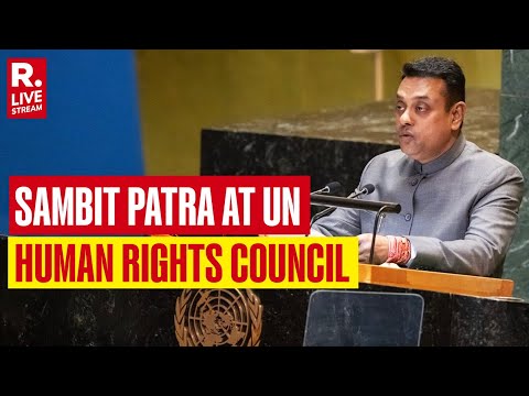 MP Sambit Patra Delivers India’s Statement At The Joint Debate On Report By Human Rights Council