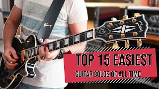 Top 15 Easiest Guitar Solos Of All Time