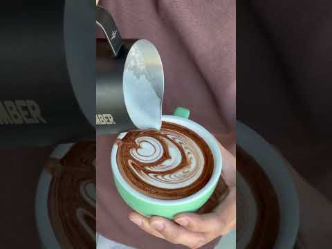 Wing tulip latte art #coffee #coffeelatteart #wingtulip #shorts #shortvideo
