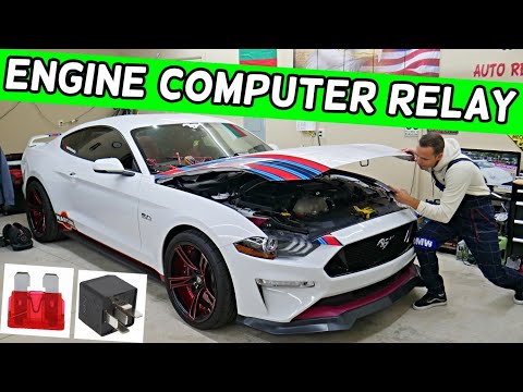 FORD MUSTANG ECU ECM RELAY LOCATION, ENGINE COMPUTER RELAY 2015 2016 2017 2018 2019 2020 2021 2022