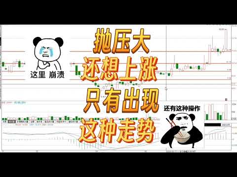 在明显抛压比较大情况下，只要出现这种走势，后期依然继续上涨/股票/证券/财经/A股/K线/股民/散户