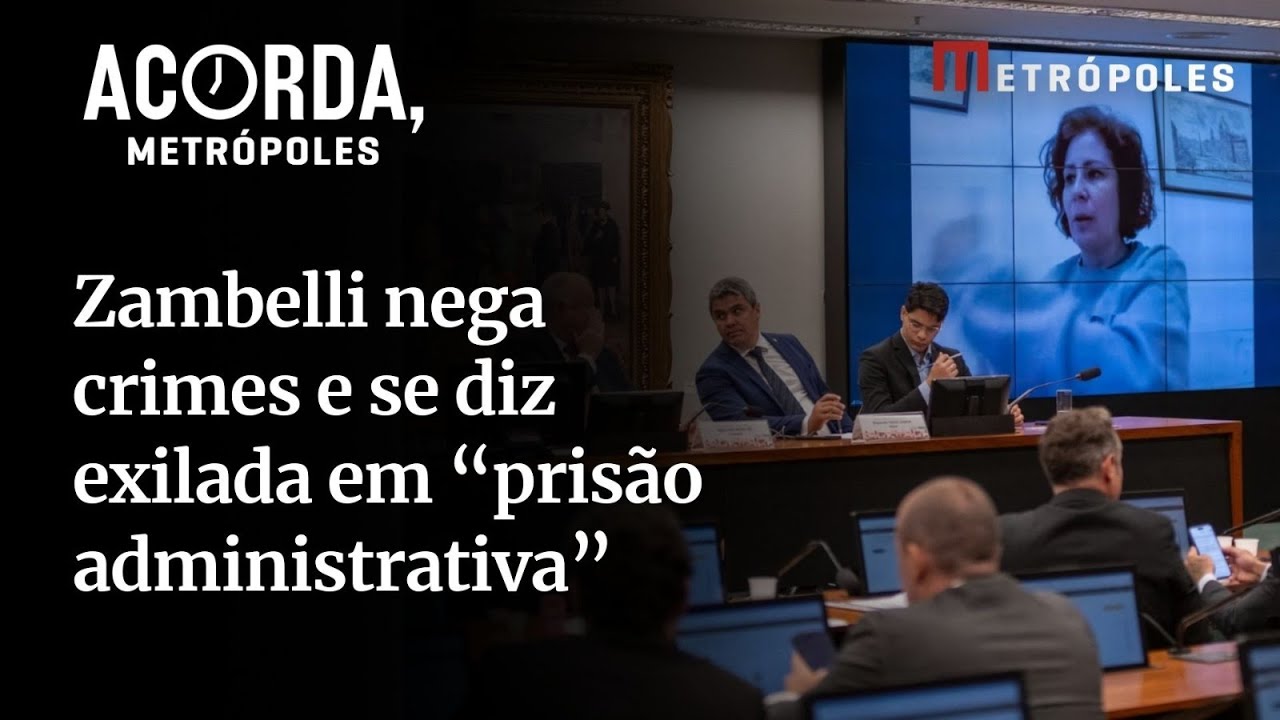 Zambelli nega crimes e se diz exilada em prisão administrativa