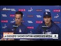 Shohei Ohtani press conference: Dodgers star says he never bet on baseball or any other sports  - 11:14 min - News - Video