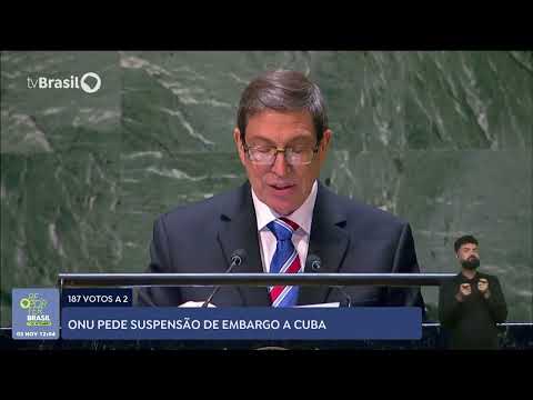 Assembleia Geral da ONU se posiciona contra embargo dos Estados Unidos à Cuba