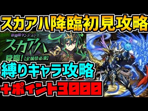 スカアハ降臨初見攻略！＋3000ポイントがゲットできる！編成紹介【パズドラ】
