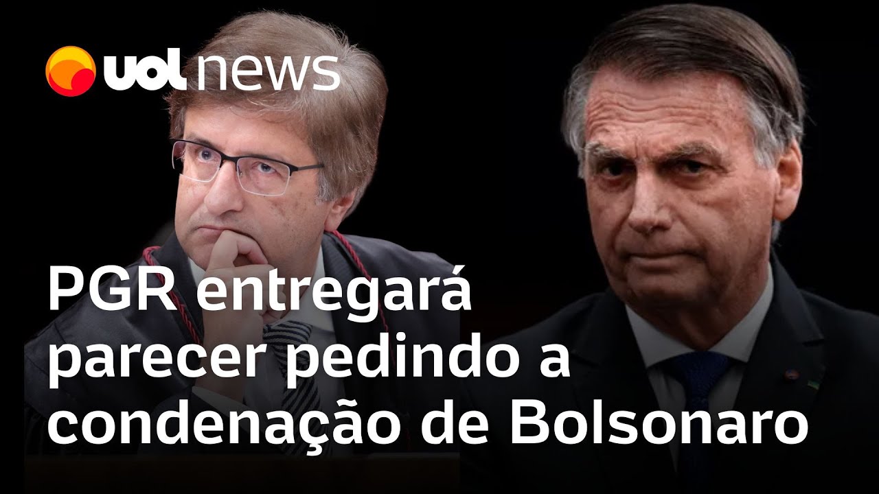 PGR deve entregar parecer pedindo a condenação de Bolsonaro por envolvimento em golpe de estado
