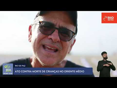 Ativistas ocupam praia de Copacabana para denunciar morte de crianças em Gaza