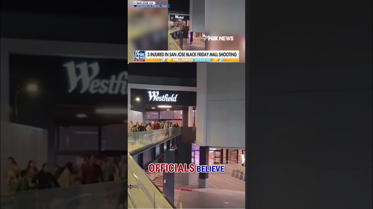 Black Friday mall shooting leaves three injured as police continue search for gunman #shorts