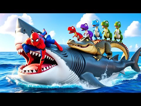 Tyrannosaurus Rex SpiderMan Dinosaur vs T-rex Pro 8 Superhero Dinosaurs Jurassic World Rebirth 2025