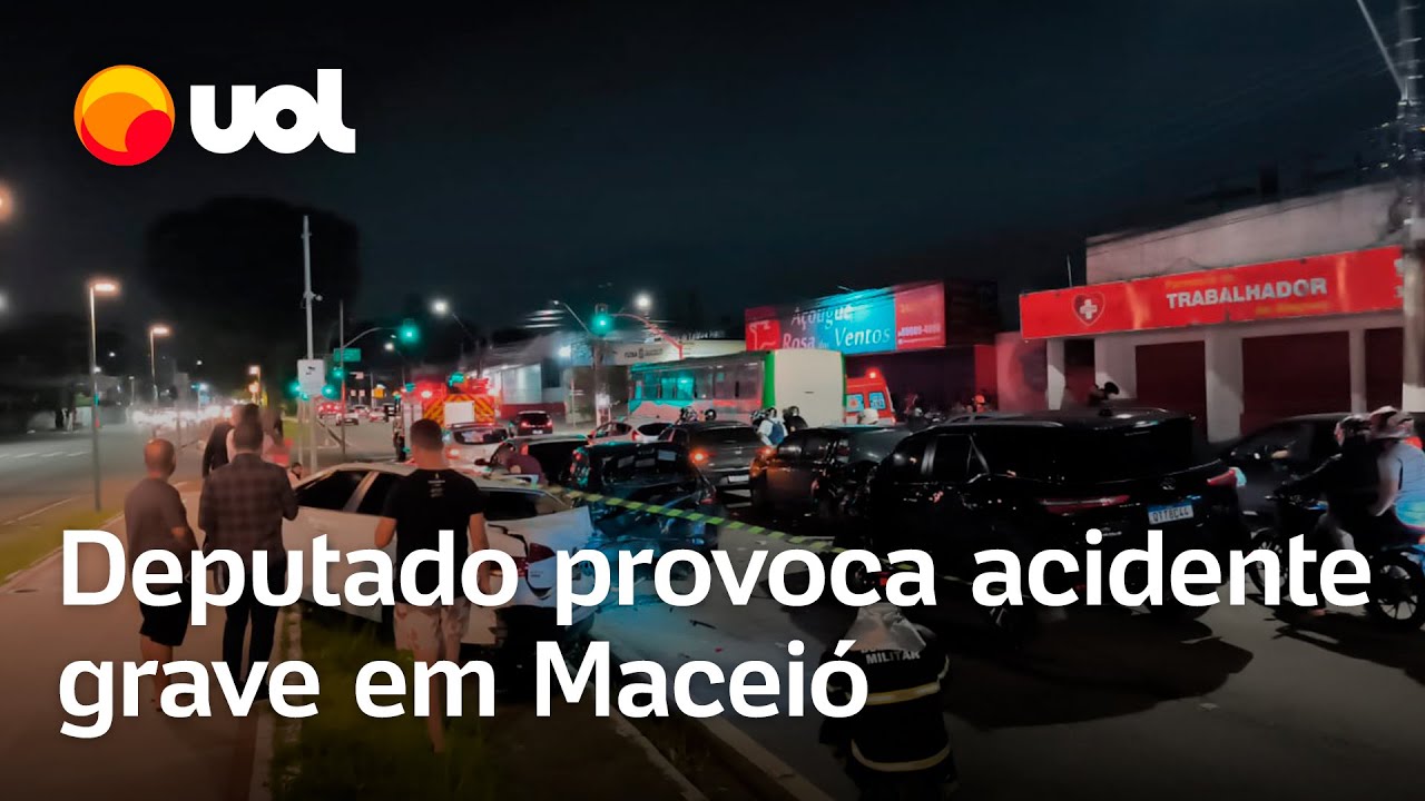 Deputado Breno Albuquerque se envolve em acidente grave em Maceió; veja o estado do carro