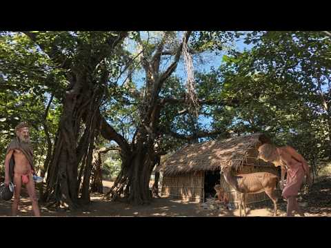 बीहड़ जंगल में संत विजय दास महाराज जी सात्विक बाटी चोखा प्रसादी 