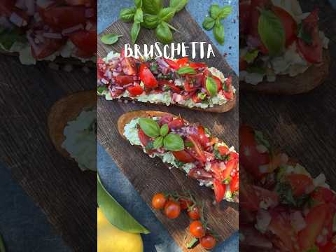 Bruschetta - nem opskrift med hytteost og avocado