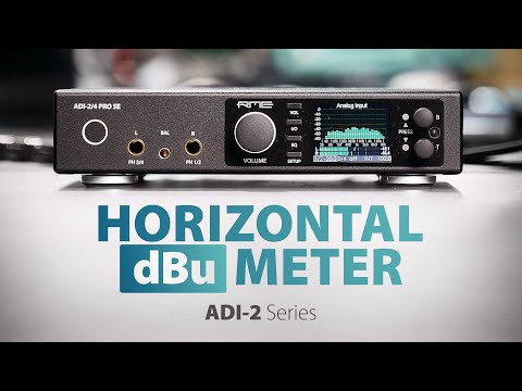 Horizontal dBu Meter with ADI-2 Series & ADI-2 Remote