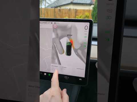 Using the info panel in a Tesla (Media - Trips - Tyre pressures)