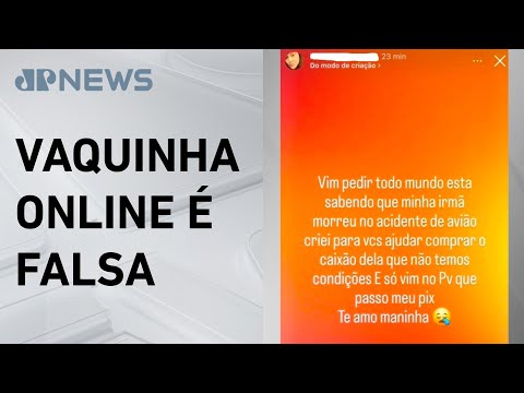 Criminosos se passam por familiares das vítimas da queda em Vinhedo para aplicar golpe