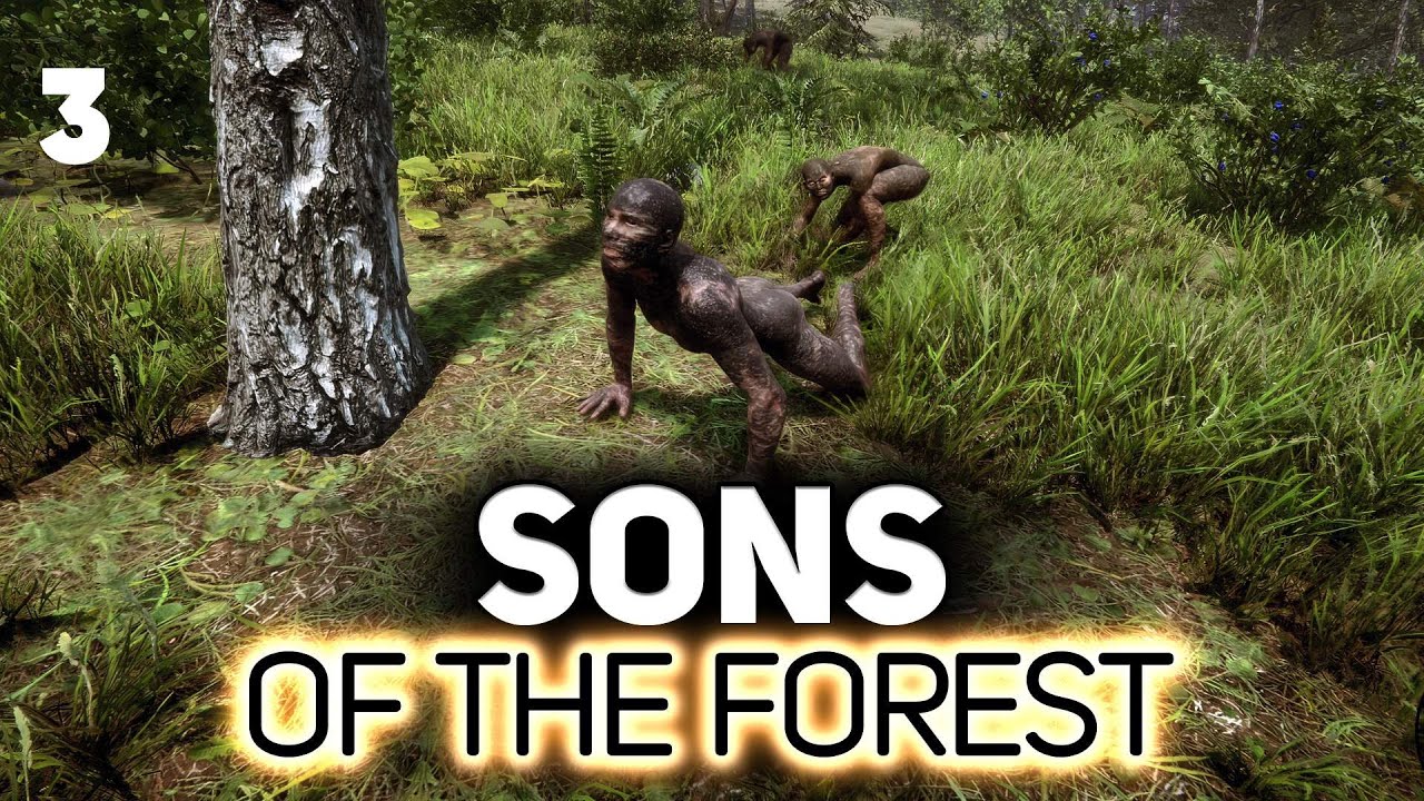 Превью Идём за лопатой с Хрустом в лесу 🌲 Sons of the Forest [PC 2023] #3