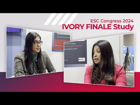 Rouchelle Sriranjan explains the results of the IVORY FINALE Study -  #ESCcongress 2024