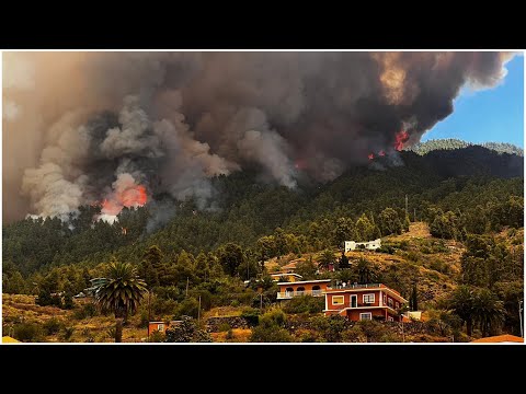 Heatwave scorches Europe as 'out of control' fire rages in La Palma | ITV News
