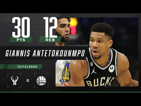 Giannis Antetokounmpo Drops 15th Season Double-double In W Over Warriors