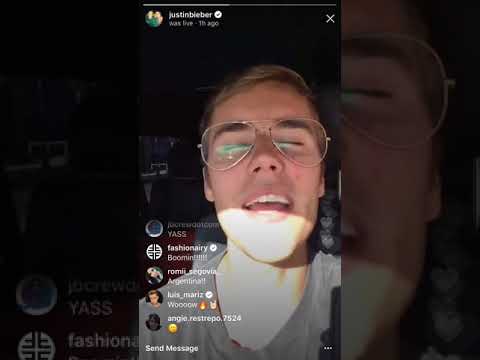 Justin Bieber singing new song ‘Friends’ on Instagram Live 8/17/17