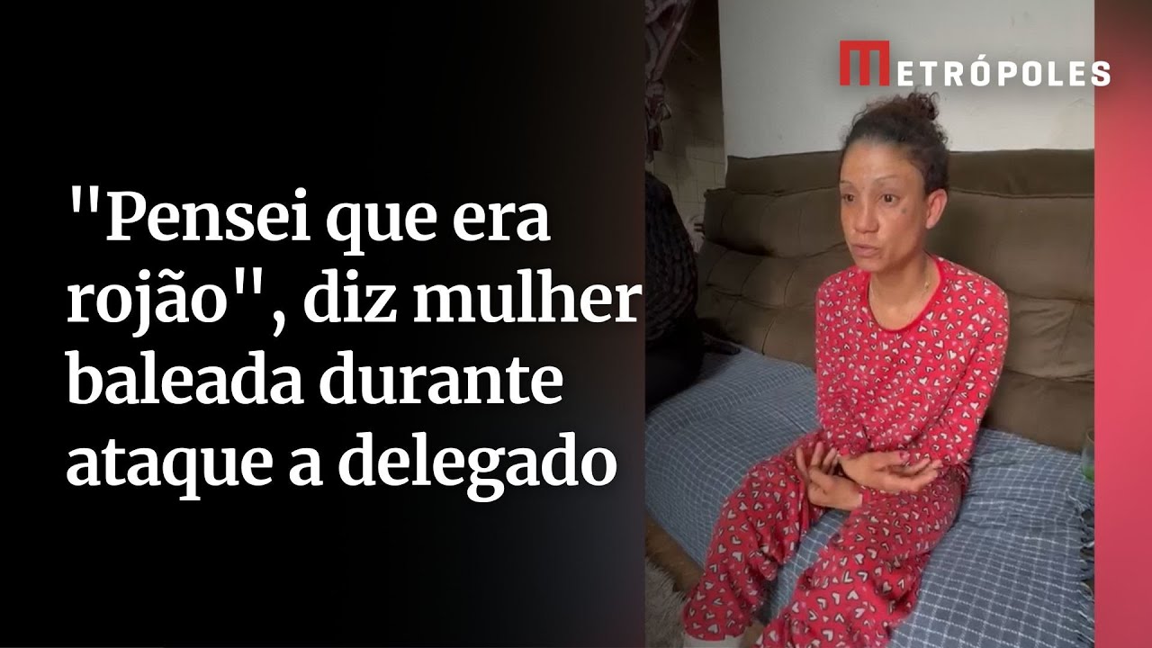 “Pensei que era rojão”, diz mulher baleada durante ataque a delegado