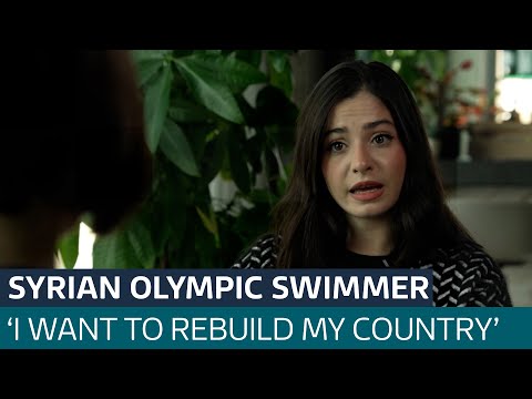 Syrian refugee who became Olympic swimmer: 'I want to rebuild my country' | ITV News