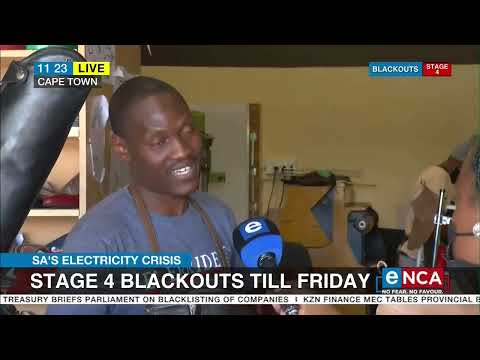 SA's electricity crisis | Stage 4 power cuts till Friday