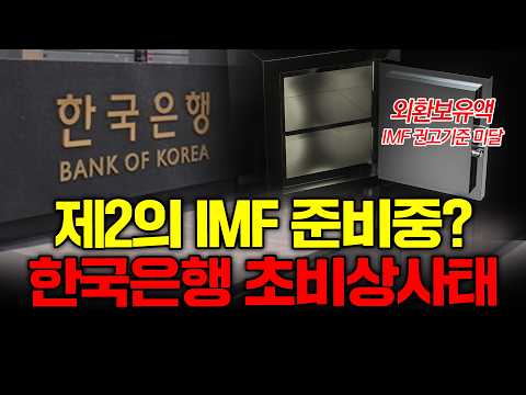 또다시 IMF가 또다시 재현되고 있다면?(한국은행, 한국경제, 외환보유액)