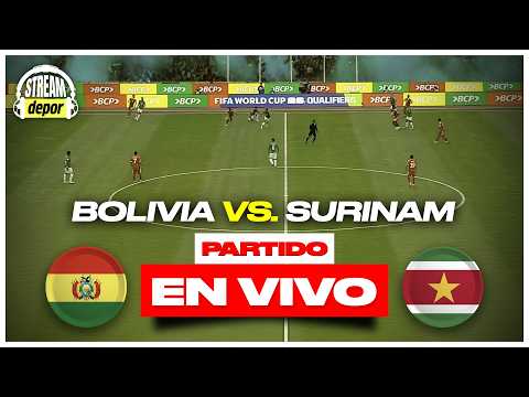 BOLIVIA VS SURINAM EN VIVO | REPECHAJE INTERCONTINENTAL MUNDIAL 2026 | Stream Depor