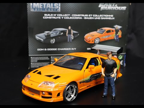 Brian O'Conner and Toyota Supra - Metals Die Cast - Jada Toys  - Fast & Furious 1/24 Model