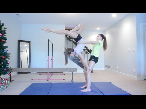 2 Person Acro Stunts! - YouTube