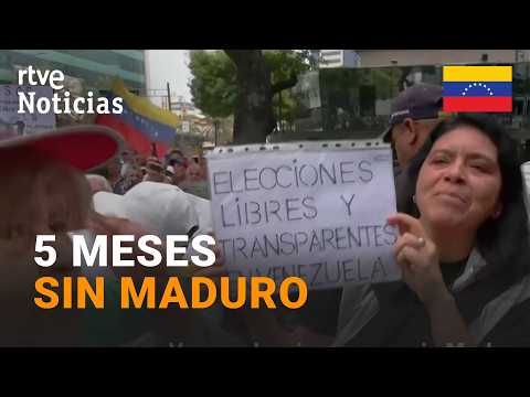 VENEZUELA | MASIVA MANIFESTACIÓN por la LIBERACIÓN DE PRESOS POLÍTICOS y ELECCIONES |RTVE Noticias