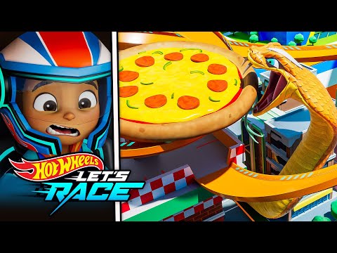 Race to Deliver 500 Pizzas! 🏁🍕 | Hot Wheels Let's Race