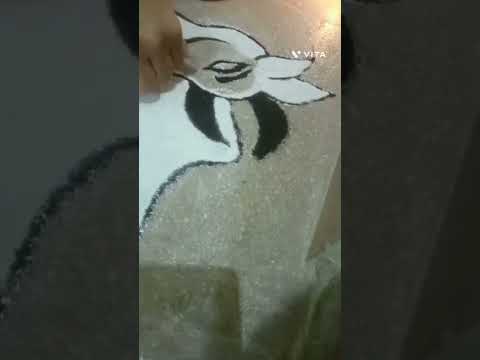 खूप सुंदर काढली वसुबारस रांगोळी #दिवाळी #youtube video