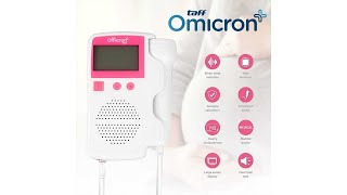 Pratinjau video produk TaffOmicron Deteksi Jantung Janin Bayi Fetal Doppler Heartrate Monitor - TK-T802