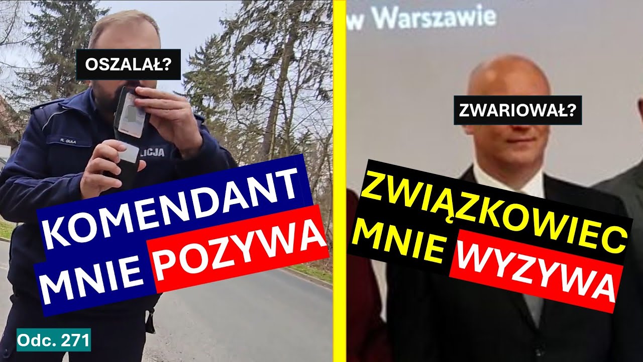 Dostałem absurdalny pozew od komendanta! Szef związku pracowników policji obraża i poniża mnie! #271