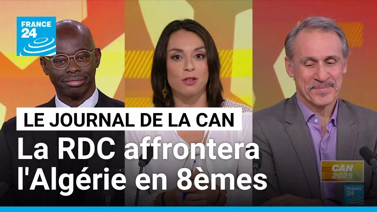 CAN 2025 : la RD Congo, 2ème de son groupe, affrontera l'Algérie en 8èmes • FRANCE 24