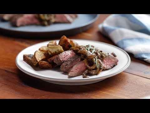 Flank Steak With Mustardy Onions And Rosemary ? Tasty Recipes