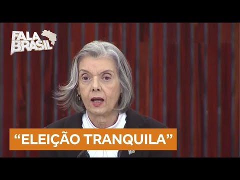 Carmem Lúcia mostra apreensão com dinheiro apreendido, mas destaca eleição tranquila