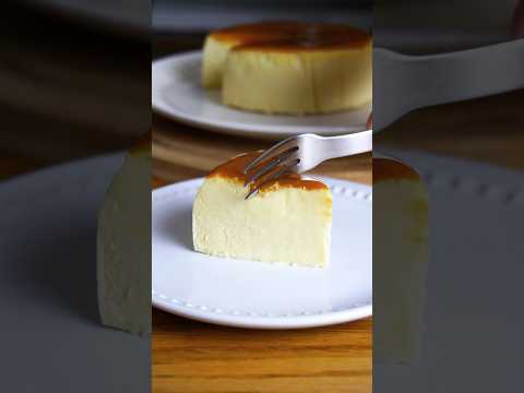 材料3つ！卵、生クリームなし！プリンチーズケーキ作り方！#簡単レシピ