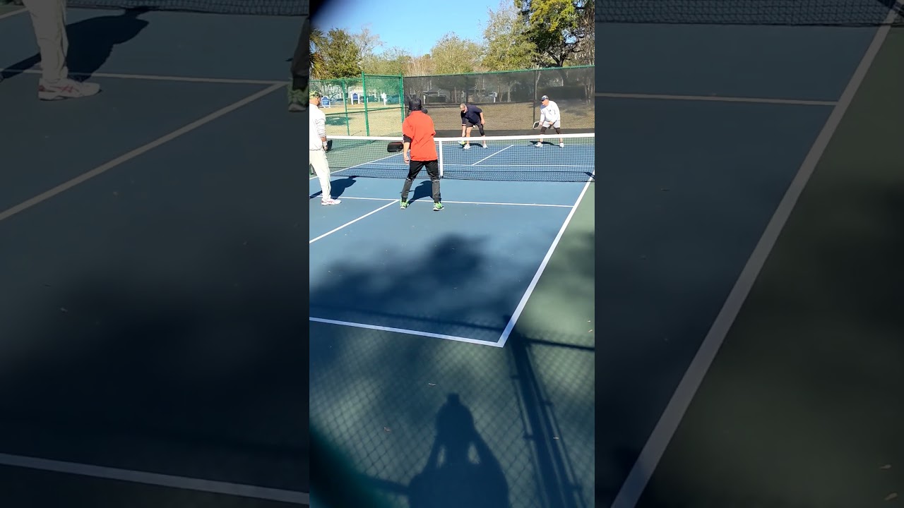 set-up & clean up #pickleballdoubles #tennis #paddlesport