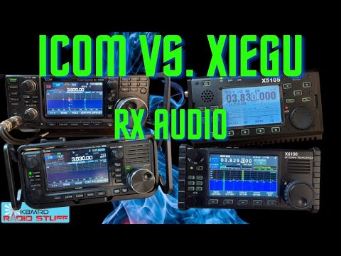 X5105 vs X6100 vs IC-7300 vs IC-705 RX Audio Comparison