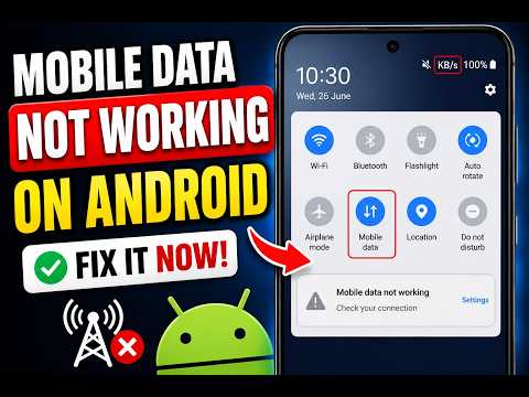 Mobile Data Not Working On Android Fix (2026)