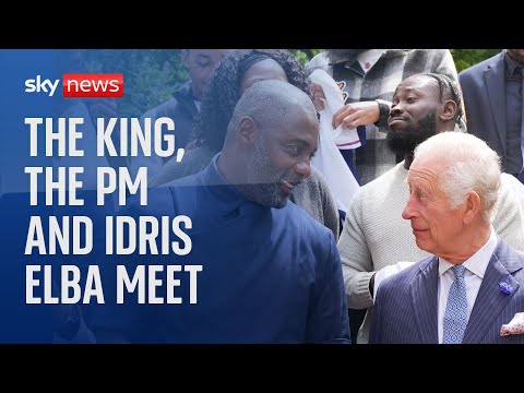 The King and Idris Elba discuss youth violence at King's Trust event