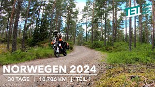 Norwegen 2024 | Teil 1 | Anfahrt via TET-Schweden | Motorrad-Abenteuer