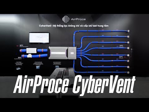 AirProce CyberVent: hệ thống lọc không khí cấp khí tươi trung tâm cho nhà rộng, biệt thự