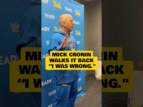 UCLA’s Mick Cronin apologizes after viral moment vs. Michigan State 👀